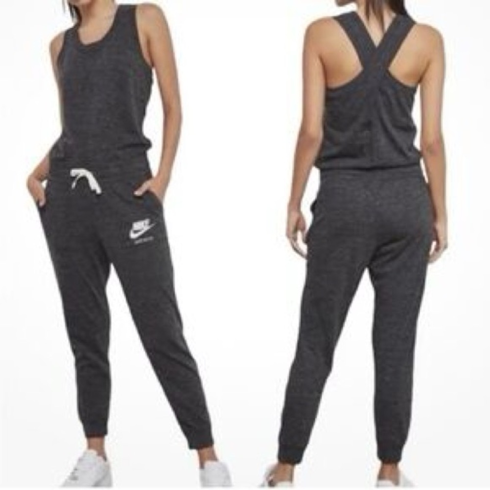 Nike Women's Charcoal Gray Jumpsuit